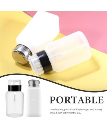  FRCOLOR Set of 2 x 200ml Nail Polish Remover Bottles Squeezable Leak-Proof Bottles for Manicures and Makeup Removal - Buy Online on GoSupps.com