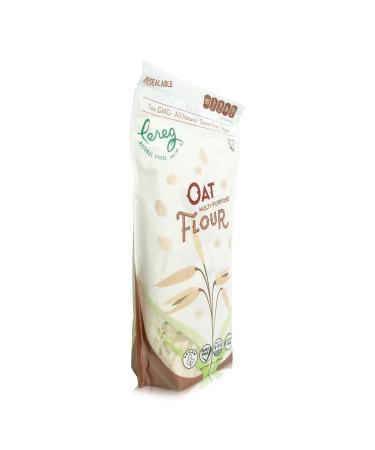 Organic Multi-Purpose Oat Flour (14 oz) - Fresh Whole Grain Oats for Cakes, Cookies, Bread & Pancakes - Vegan, Non-GMO, Nut-Free, Gluten-Free - Buy Online on GoSupps.com