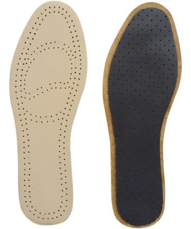 Ysyqkn Insoles for Leather Shoes Latex Breathable Comfortable Soft Unisex Shoe Accessory Tan S Small Tan - Buy Online on GoSupps.com