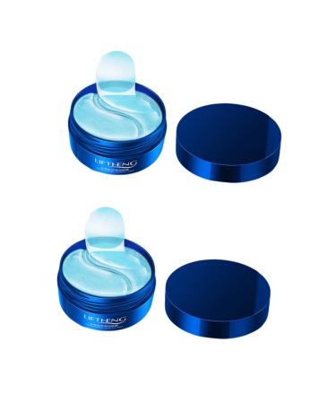 Beavorty 2 Boxes Moisturizing Eye Mask Eye Pads Treatment Mask for Eye Lip Membrane Paste Eye Mask for Dark Circles Eye Moisturizing Hydrating Eye Mask Gel Jellyfish Collagen Eye Protection