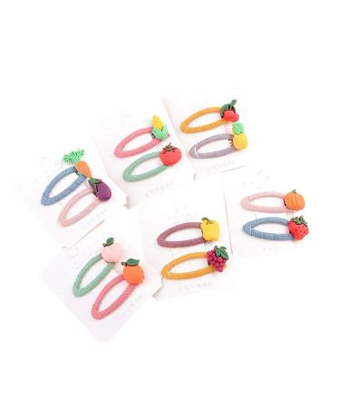 Children's hair clips Watenkliy 12 pieces hair clip girls hairpin fruit and vegetable hair accessories for girls