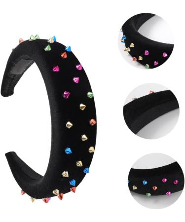 MAGICLULU Headband Wide Hairband Wide Sponge Hair Band Rivet Sponge Hairband Wide Sponge Hairband Wide Hair Band - Buy Online on GoSupps.com