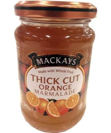  Mackays Mackays Thick Cut Orange Marmalade in a glass jar 340g (thick cut orange marmalade) - Buy Online on GoSupps.com