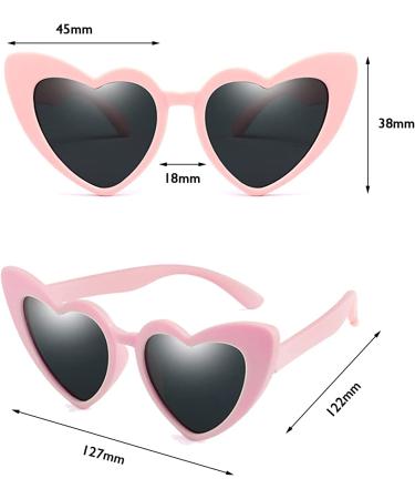 Long Keeper Kids Unbreakable Polarized Sunglasses for Baby Toddler Children - Pink+Black - Buy Online on GoSupps.com