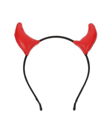 minkissy Devil Horns Headband - Halloween Devil Ears Hairband - Cosplay Parties Costume Accessory for Women Kids Red Halloween Party