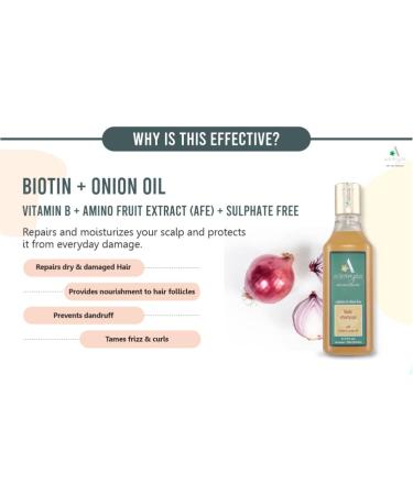 Vedic Shampoo with Biotin & Onion Oil - Nourish & Strengthen Hair | International Shipping - Buy Online on GoSupps.com