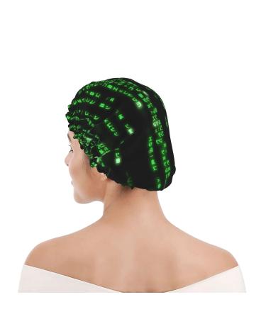 Hacker Age Waterproof Shower Cap - Fits All Head Sizes and Hair Textures for Women - Buy Online on GoSupps.com
