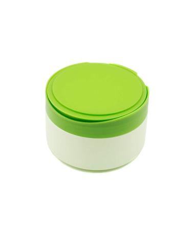 1 Pcs Empty Portable Baby Skin Care After-bath Powder Puff Talcum Case Green Plastic Power Puff Case with Sifter and Puff for Babies Kids