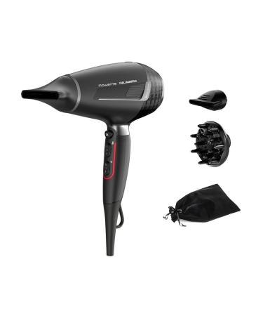 SEB Group ROWENTA x KARL LAGERFELD KPro Stylist hairdryer 2200 W Pro AC motor ultrafast ion system shine booster complete accessory set CV888LF0 Professional motor