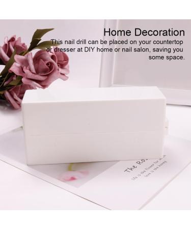 lmoikesz 30 Holes Nail Art Drill Storage Box Bit Holder Cover Tool Plastic Dustproof Case Manicure Accessories Organizer Pink - Buy Online on GoSupps.com