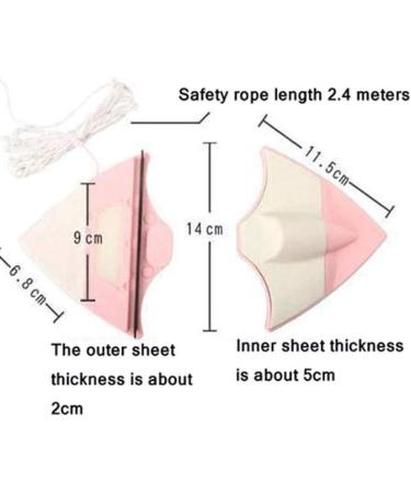 Double-Sided Window Cleaner Glass Wiper Magnetic Cleaning Tools Washing Brush Tools for High-Rise Double Car Glazed Thickness 3-6 mm - Buy Online on GoSupps.com