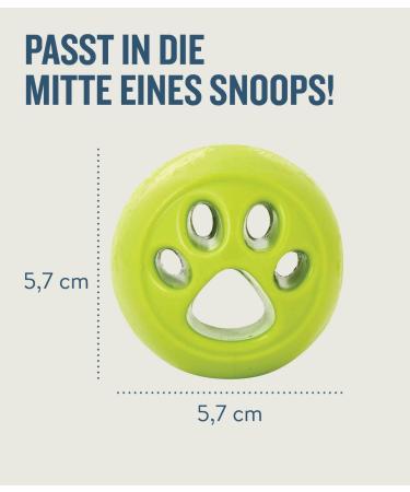 Outward Hound Planet Dog Orbee-Tuff Nooks - Paw Print Dog Treat Toy - Green (Compatible with Snoop) - International Shipping Available - Buy Online on GoSupps.com