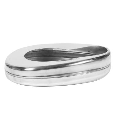 1pc Bedpan Toilet Seat for Elderly Pan with Lid Stainless Steel Saucepan Male Bed Pan Portable Elderly Bed Urine Pot Horizontal Bedpan Bed Pan for Bedridden Elderly Metal Bedpan