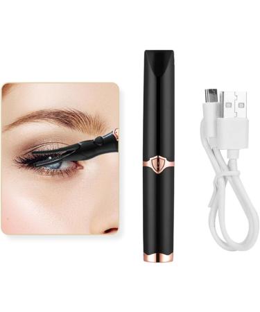 Heated Eyelash Curler Electric Rechargeable Long Lasting Lash Curler for Makeup Black - Buy Online on GoSupps.com