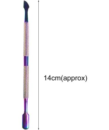 Double Side Rust-Proof Nail Pusher Stainless Steel Anti-Slip Solid Nail Tool Exfoliating Accessories Super nice elegant Nails Tool-Golden - Buy Online on GoSupps.com