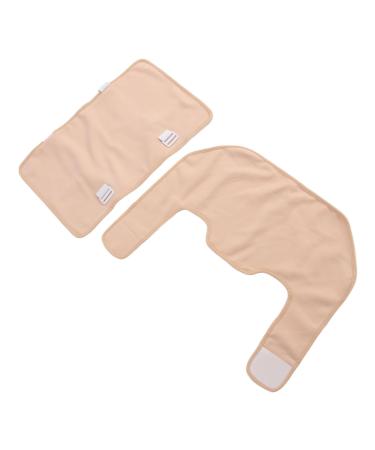 Banapoy castor oil packing set 2 pieces of adjustable rubber band reusable castor oil pack bio for shoulder back waist body castor oil wrapping pad for liver detoxification washable