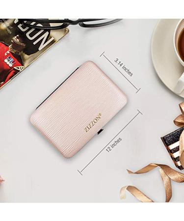 ZIZZON Travel Mini Manicure Set - 10 in 1 Stainless Steel Pedicure Care Kit with Case in Pink - Buy Online on GoSupps.com