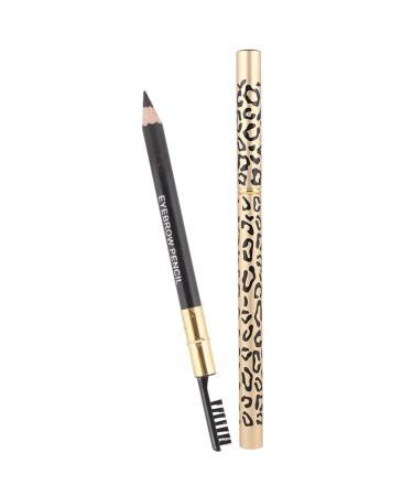 Mikikit Crayon Sourcils Waterproof Doux Lot de 2 3 Marron Double Embout Professionnel Usage Personnel Pinceau pour Maquillage des Sourcils Naturel Style Al atoire