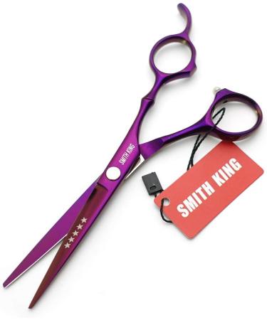6.0 inch hair scissors set hair cutting scissors & thinning scissors with razor&comb in 1 set (Violet) - Buy Online on GoSupps.com