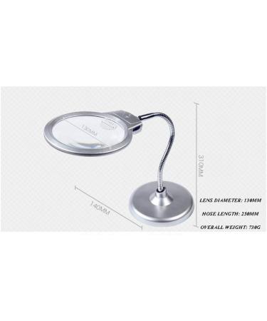 Magnifiers Desktop Magnifying Glass with LED Lights 10X20X Elderly Reading Electronic Test Clock Mobile Phone Reading Aids - Buy Online on GoSupps.com