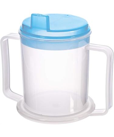 Life Healthcare Adult Drinking Cup - 300ml Non Spill & Non-BPA Plastic Cup for Elderly - Dishwasher Safe, Two Handled & Easy Grip Cup for Adults with Disabilities - Buy Online on GoSupps.com