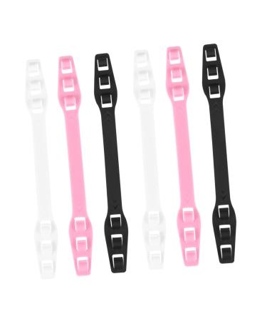 Homsfou 6st disposable stitching tapes earrings for children adjustable trailer coupling mouth protection ear hook disposable adjustable buckle fear earrings elasticity rope buckle