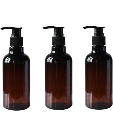Xumin 3-Pack 250ml Refillable PET Pump Bottles - Black Pump Tops for Shampoo Shower Gel & Cosmetics - Ideal for Home & Travel - Buy Online on GoSupps.com