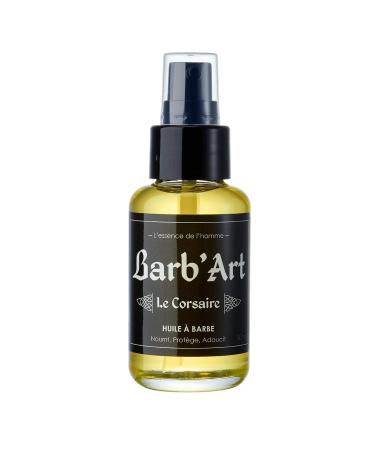 Barb'Art Barb'Art - Magnificent Beard Oil - Beard Care - Organic Argan Sesame and Jojoba Oils - "The Corsair" - 50ml