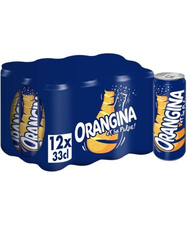 Boisson gazeuse la pulpe d'orange 12 x 33 cl