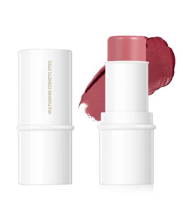 Cream Blush Stick  Multi Stick Makeup Face Blush Stick for Cheeks Eyes and Lips Sparkling Rose for All Skin Natural Makeup Waterproof Long Lasting(Blush - Rose Red) A- Blush - Rose Red 1 Count (Pack of 1)