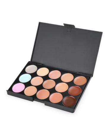 Beavorty 15 palette makeup foundation brush Makeup palette oblique head make up Foundation Brush set makeup concealer concealer 15 colors concealer palette foundation cream makeup tools