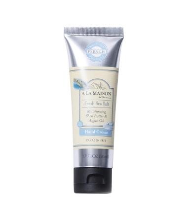 A La Maison De Provence Hand and Body Cream | Natural Moisturizing Lotion with Argan Oil and Shea Butter | Moisturizer for Dry Skin | Paraben and Phthalates Free | Fresh Sea Salt Scent 1.7 Oz (1 Pack) 1.7 Fl Oz (Pack of