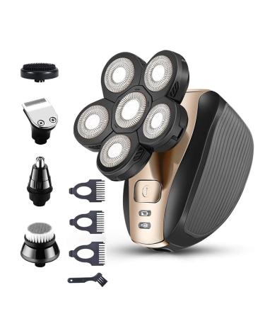 Electric Razor for Men 5 in 1 Men's Electric Shaver Six Heads Waterproof Razor Hair Trimmer USB Rechargeable Body Shaver Nose Hair 5-in-1
