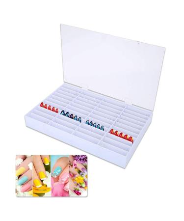Nail Tips Storage Box - Empty Transparent Container for Nail Art & Decoration | Ideal for Salon Display - Buy Online on GoSupps.com