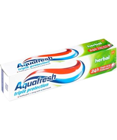 Haleon Aquafresh Herbal Toothpaste Strengthens Teeth Eating Lets Breathe Clean and Fresh Contributes to Stronger and Healthier Teeth 100 ml x 4 Pack of 4 - Buy Online on GoSupps.com