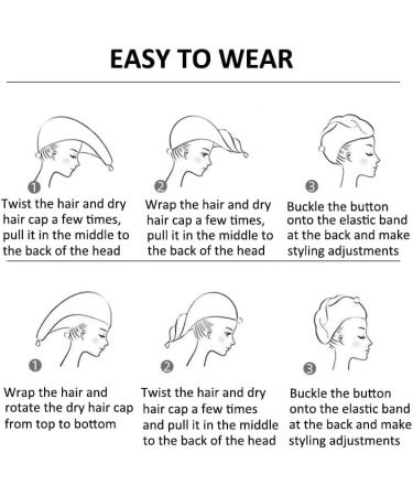 AKOAK Women's Microfiber Hair Towel Anti-Frizz Super Absorbent & Soft Hair Cloth for Curly Long & Thick Hair - Buy Online on GoSupps.com