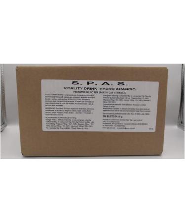 Spas srl Vitality Drink Hydro Multivitamin Food Supplement Complete Orange Flavor 200 x 10g Orange Orange 200 x 10g - Buy Online on GoSupps.com