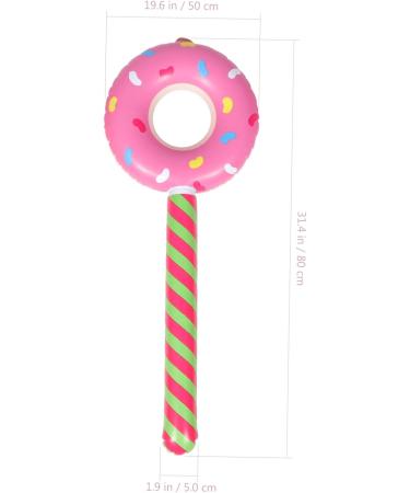 NUSITOU 1set Donut Cheer Stick Noise Makers Giant Candy De Bautizo Para Ni o Bulk Lollipops Candy in Bulk Toys for Baby Kids Summer Toys Party Supplies Inflatable Plastic Gift Pool Party - Buy Online on GoSupps.com