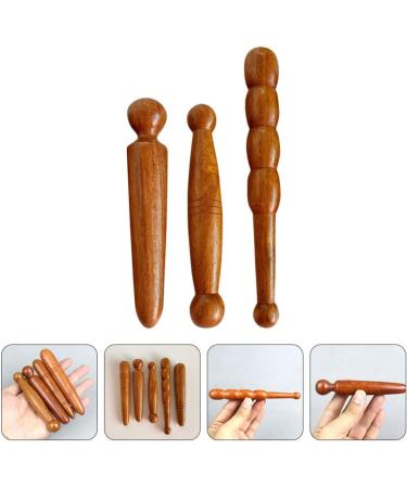 Sherchpry 3ST Foot Massager - Wooden Acupressure Massage Sticks & Reflex Zone Tools for Thai Massage - Buy Online on GoSupps.com