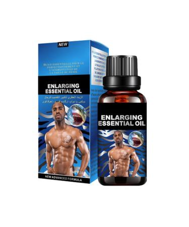 ROPALIA Men Massage Oil for Sex Essential Massage Oil Desire Sensual Enlarge Massage Permanent Thickening Growth Pills Men Health Care Enlarge Oil Delay Performance Boost Strength (Blue)
