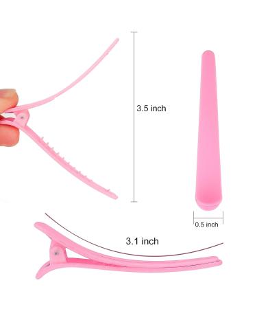 24 PCS Pink Alligator Hair Clips for Styling Sectioning - YISSION 3.1 Inch Matte Hair Barrettes for Women and Girls - Buy Online on GoSupps.com