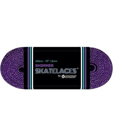 Bont Skates 8mm Shimmer Laces - Smoked Amethyst Purple - 79/96/108 sizes - Buy Online on GoSupps.com