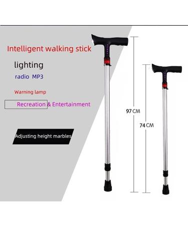 Canes Elderly Crutches - Cane Seniors Smart Crutches 5 Colors Lti-Function Retractable Walking Stick Adjustment Range 71.5Cm-89.5Cm decorate Selfless dedication - Buy Online on GoSupps.com