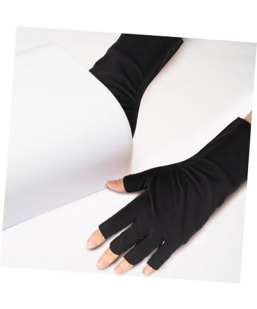 Healvian 4 Pairs Nail Gloves Anti Gloves Manicure Gloves Protection Gloves for Nails Gloves for Gel Nail Anti Fingerless Gloves Rays Gloves Gloves Nail Art UV Gloves Nylon - Buy Online on GoSupps.com