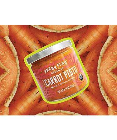 Freak Flag Organics Pesto Variety Pack - Tomato Bruschetta, Kale, Carrot - USDA Organic, Vegan, Nut-Free - 6.75 oz (Pack of 3) - Buy Online on GoSupps.com