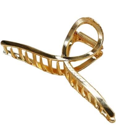 New 2025 Women's Elegant Gold Metal Geometric Hair Clips Fashion Vintage Bathing Grip Claw Clips Barrette Hair Styling Tool Ponytail Clip Jewelry Fashion Accessories Creative Gift - Buy Online on GoSupps.com