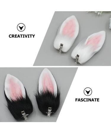 Toyvian 2 Pairs Bunny Hairpin Bunny Ears Clip Outfit for Girls Costume Party Accessory Cat Ear Hairpins Easter Hair Pins Mini Cat Ear Barrette Easter Girls Hair Clips Fairy Trinkets Plush - Buy Online on GoSupps.com