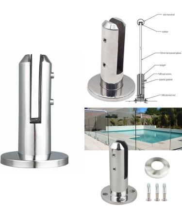 Spigots Stairs Swimming Pool Spigot Glass Balustrade Railing Balcony Home Garden Bathroom Fence Railing Clip Stainless Steel - Buy Online on GoSupps.com