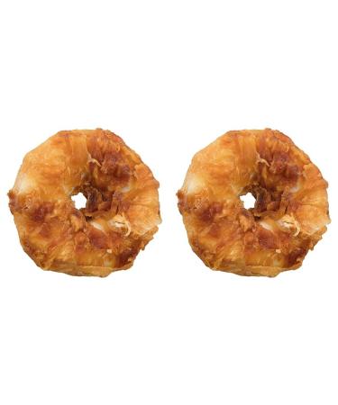 TRIXIE sugar-free and gluten-free chicken chewing rings Denta Fun Chicken Chewing Rings 6 cm 2 pcs./110 g - 31332 (pack of 2)