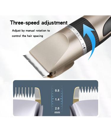 BOKIOESDE Electric Hair Clippers 0.8-2.0mm Rechargeable Barber Man Ceramic Trimmer Low Noise Shaver with Limit Hairbrushes Pink - Buy Online on GoSupps.com